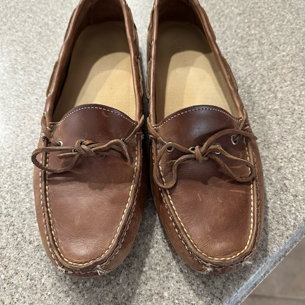 Cole Haan Tan Leather Slip-On Loafers